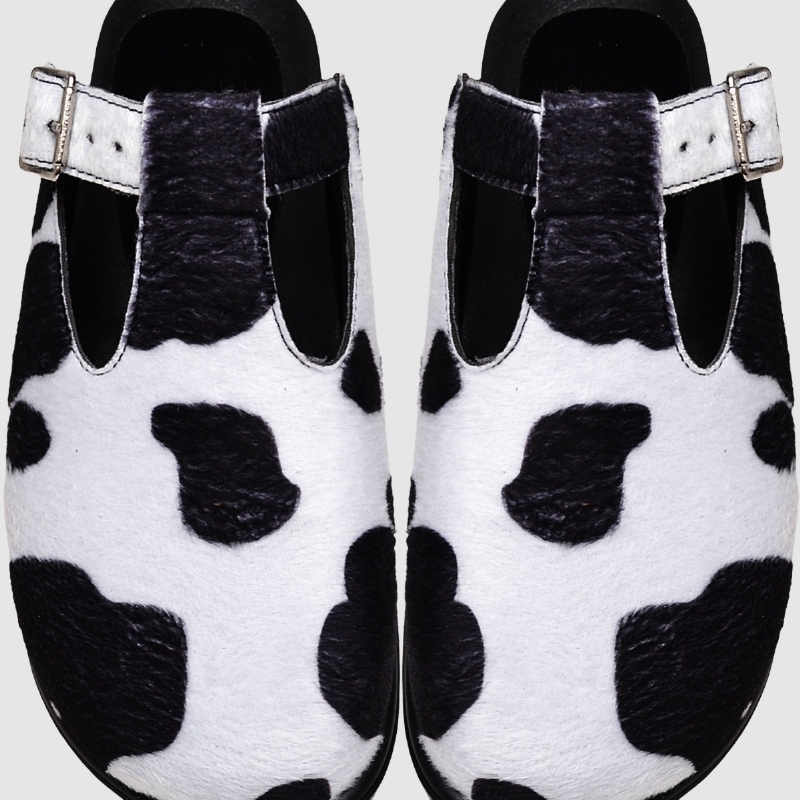 Mule Clog Babuche Animal Print Feminino "BOB" 1902DB