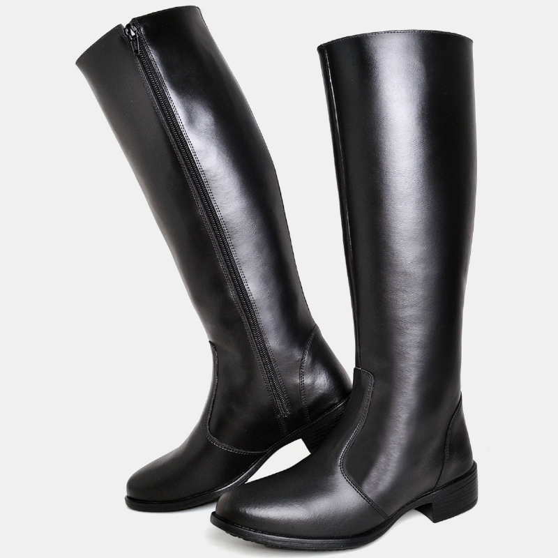 Bota Cano Longo Montaria Preto "KYARA" 1708DB