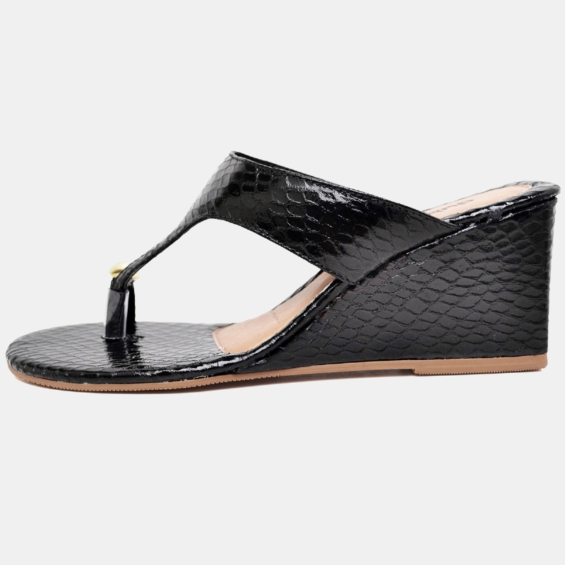 Sandália Tamanco Feminino Preto "JASMIM" 2114DB