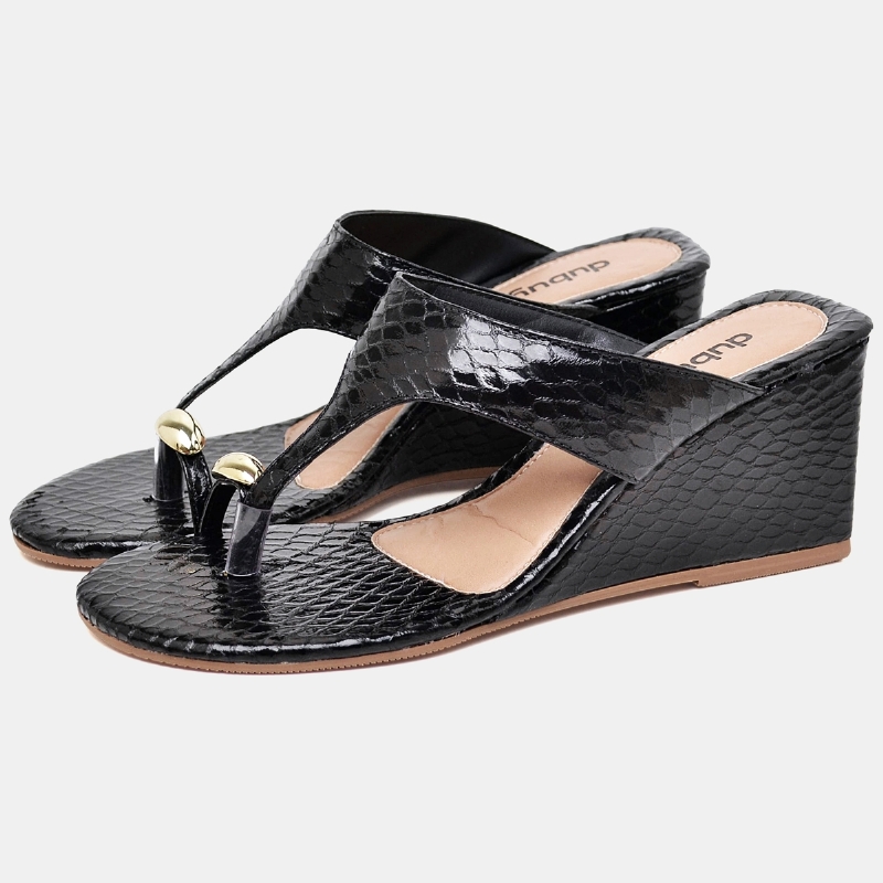 Sandália Tamanco Feminino Preto "JASMIM" 2114DB