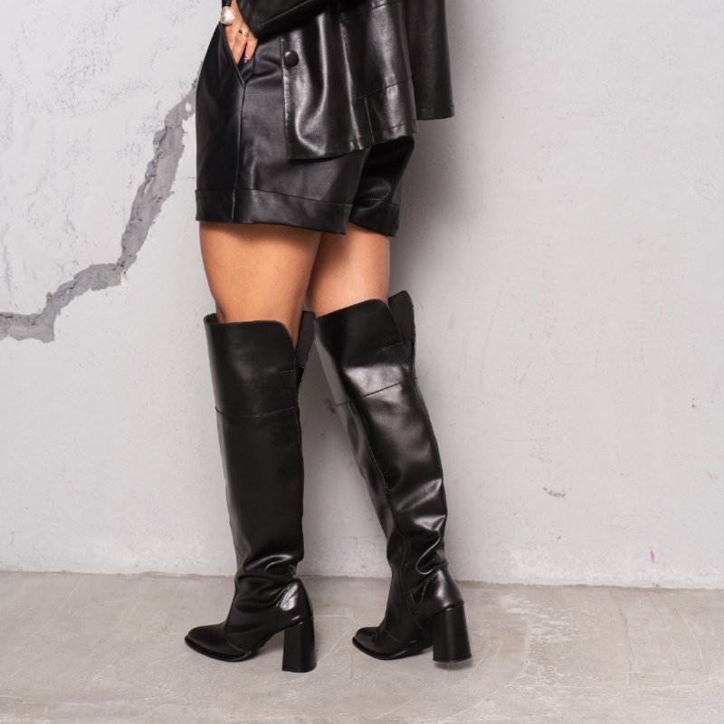 Bota Feminina Over The Knee Preto "SELENA" 1734DB