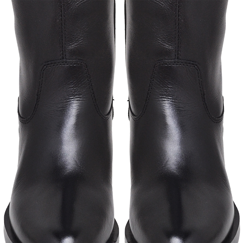 Bota Montaria Couro Legitimo Preto  1730DB
