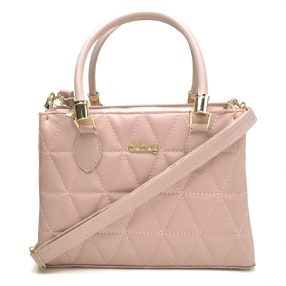 Bolsa Femina Metalassê Média Com Alça Rosa "CHEST" BL052DB