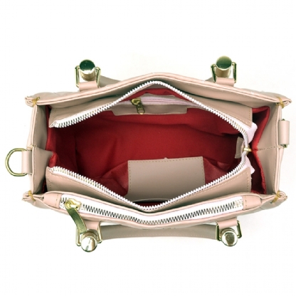 Bolsa Femina Metalassê Média Com Alça Rosa "CHEST" BL052DB